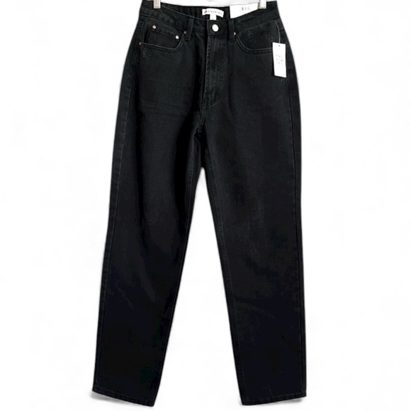 And Now This Denim - AND NOW THIS Black Ultra High Rise Jeans 90’s Inspired Fit Straight Leg …